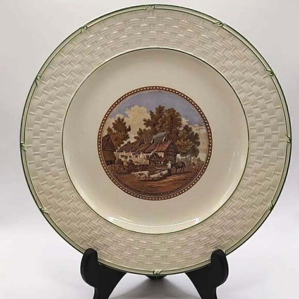 F & R Pratt & Co Plate Depicting Anne Hathaway's Home (Shakespeare's Wife)